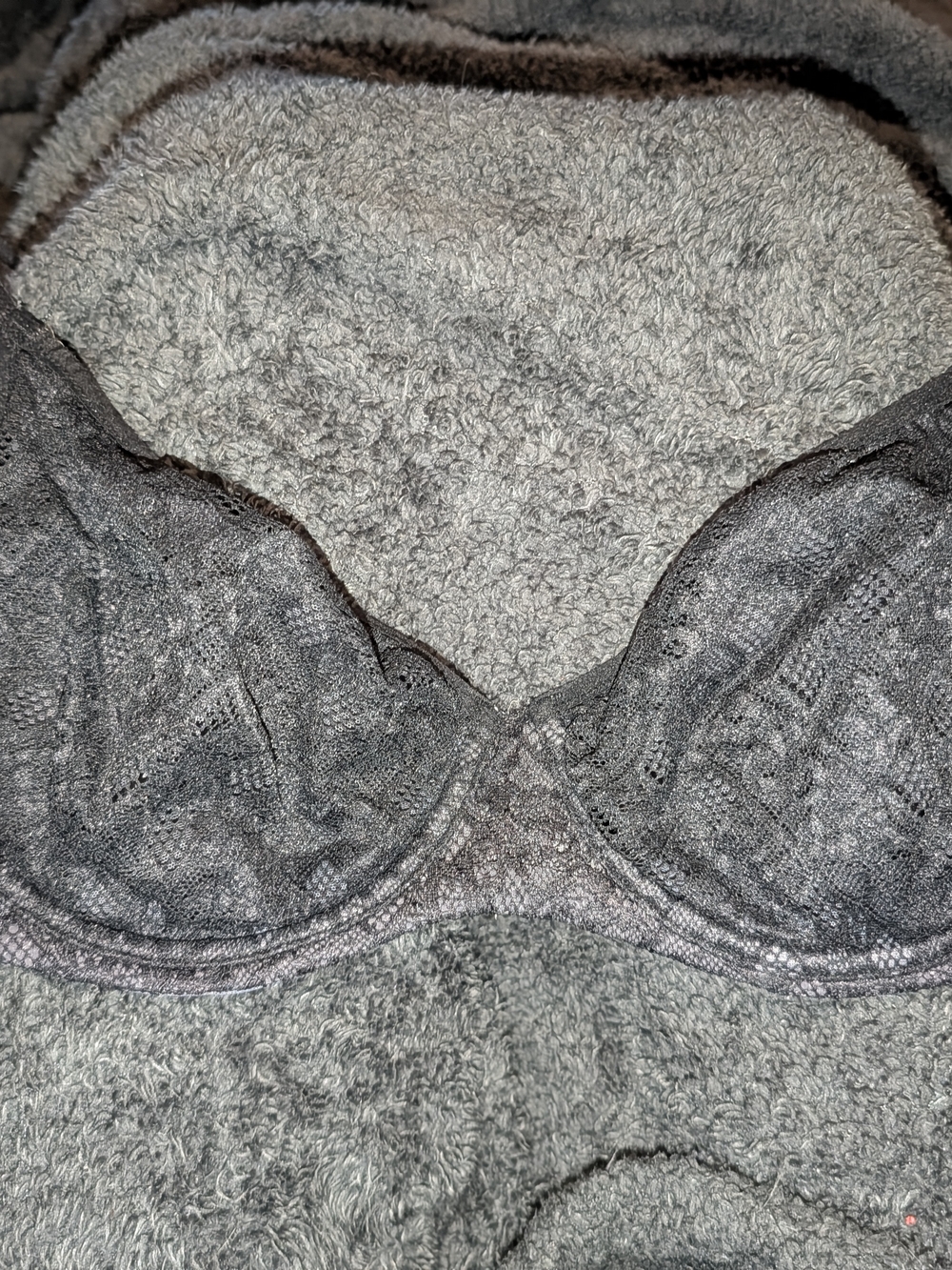 Victoria's Secret Gray Lace Underwire Bra